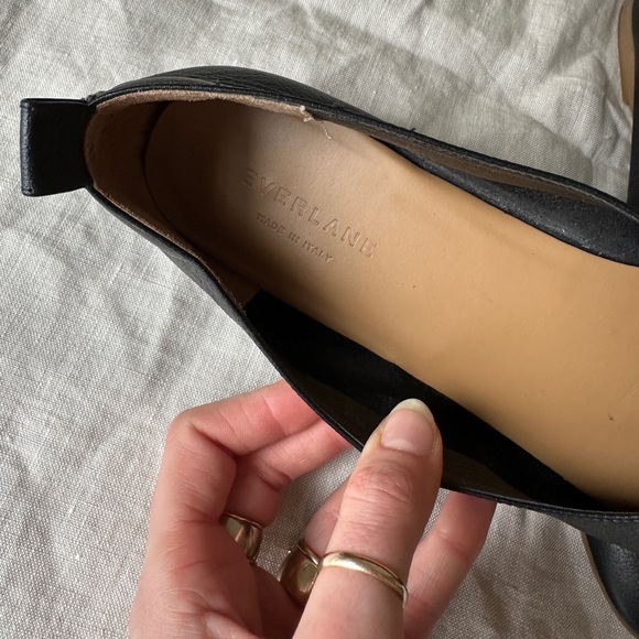 Everlane ballet flat in black leather size 9 - Picture 3 of 6